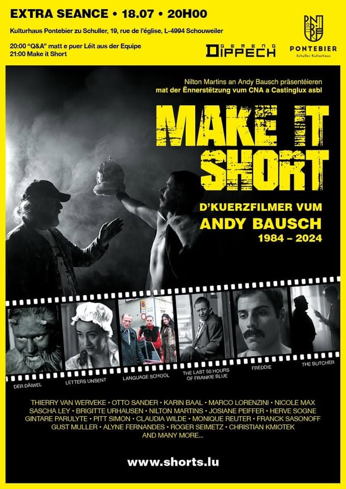 MAKE IT SHORT - Soirée Andy Bausch - Cinéma en plein air