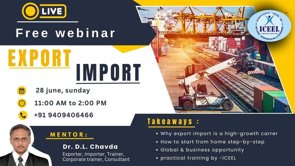 Webinaire en direct gratuit : Démarrez et développez votre activité ou carrière en export-import