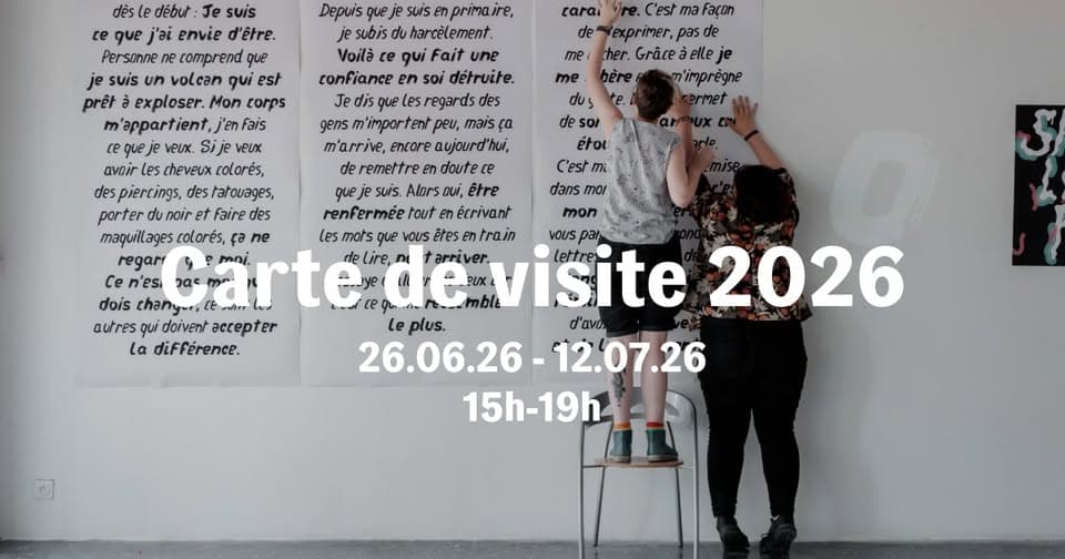 Exhibition - Carte de visite 2026 - Exhibition of 5th-year graduates