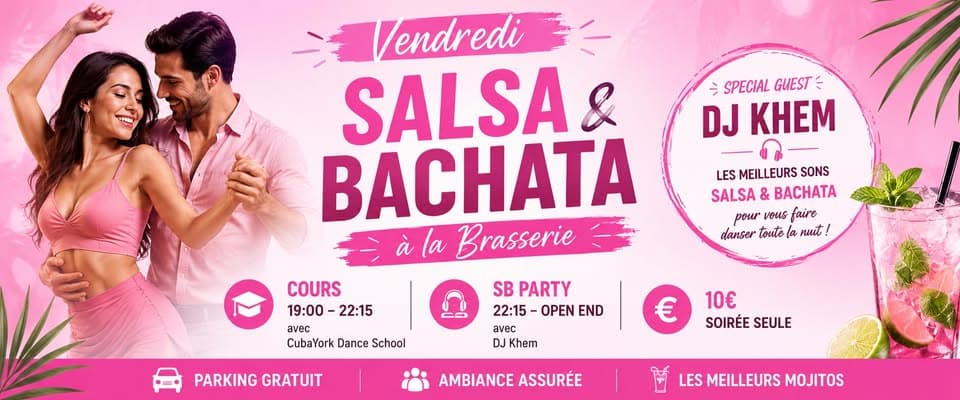 SB Social Night | DJ Khem & 3h d'ateliers intensifs par CubaYork Dance School