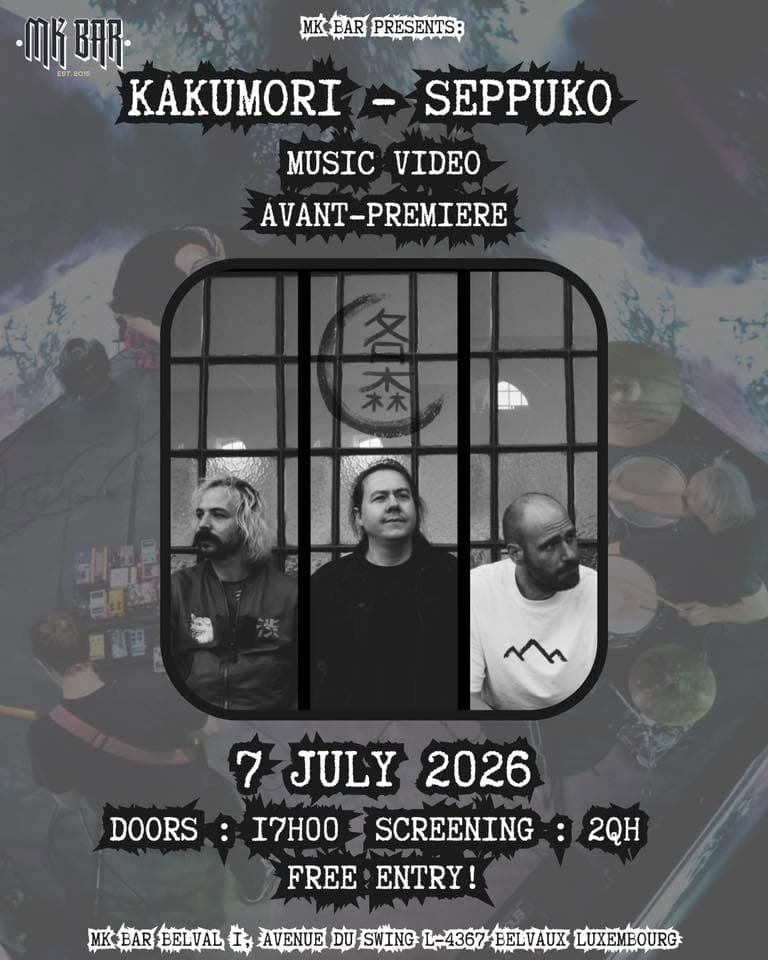 Kakumori - avant-première du clip Seppuko au MK Bar