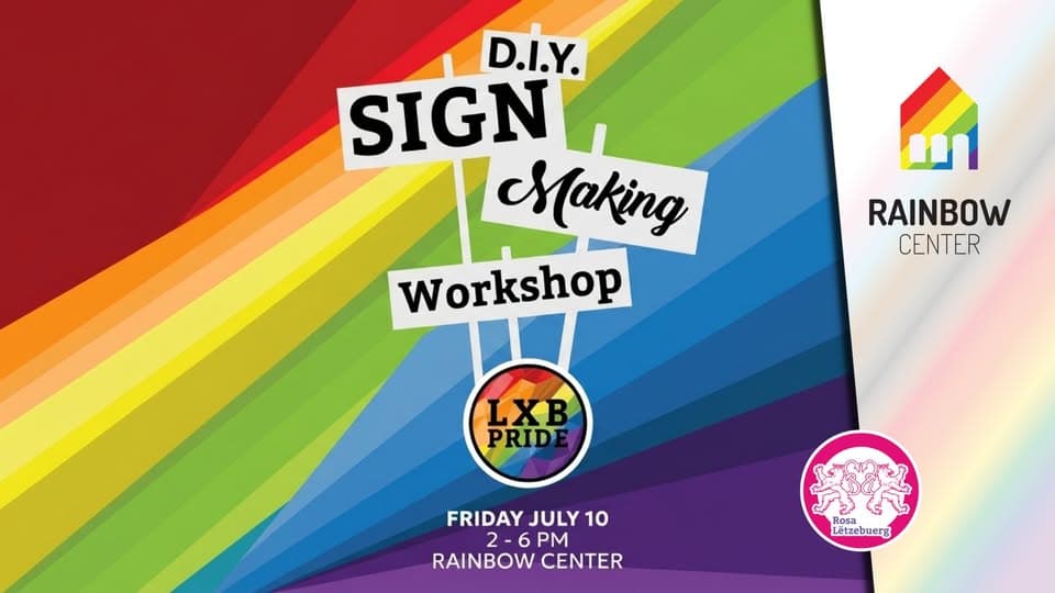 DIY sign making workshop - get ready for Pride!
