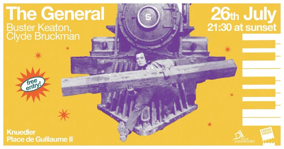 city open air cinema: The General (with live piano accompaniment)