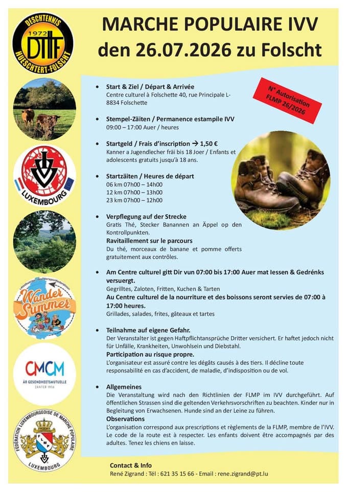 Randonnée Folschette FLMP IVV