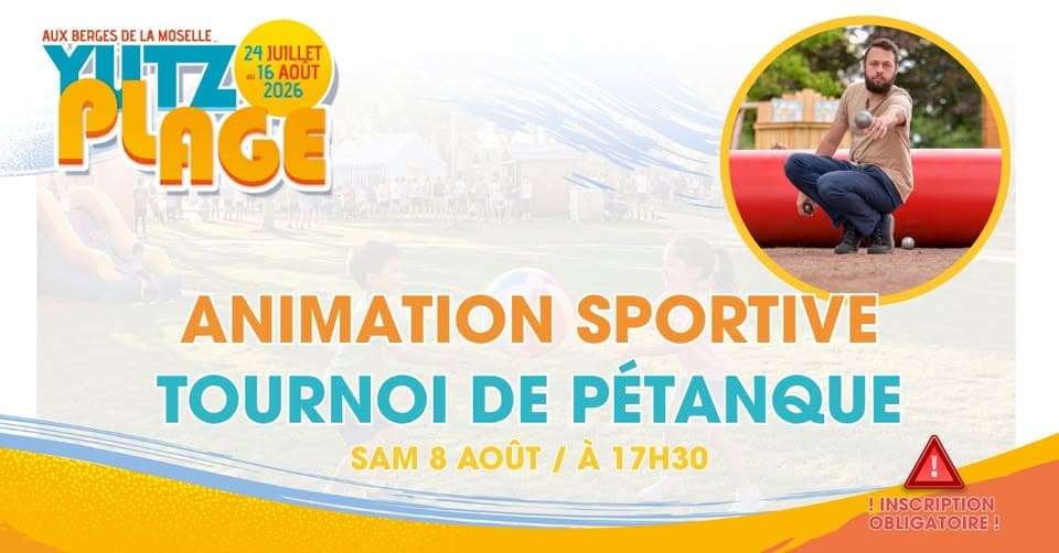 Yutz Plage - Tournoi de pétanque
