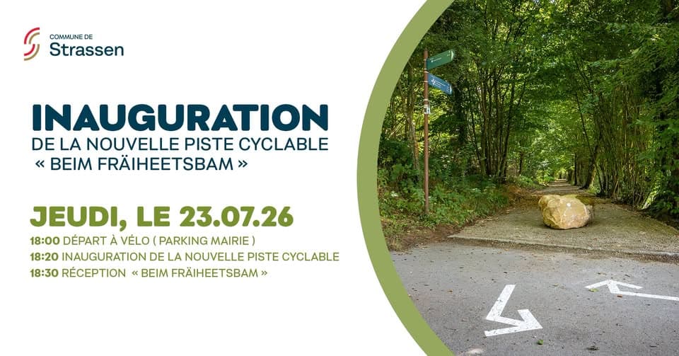 Inauguration de la nouvelle piste cyclable « Beim Fräiheetsbam »