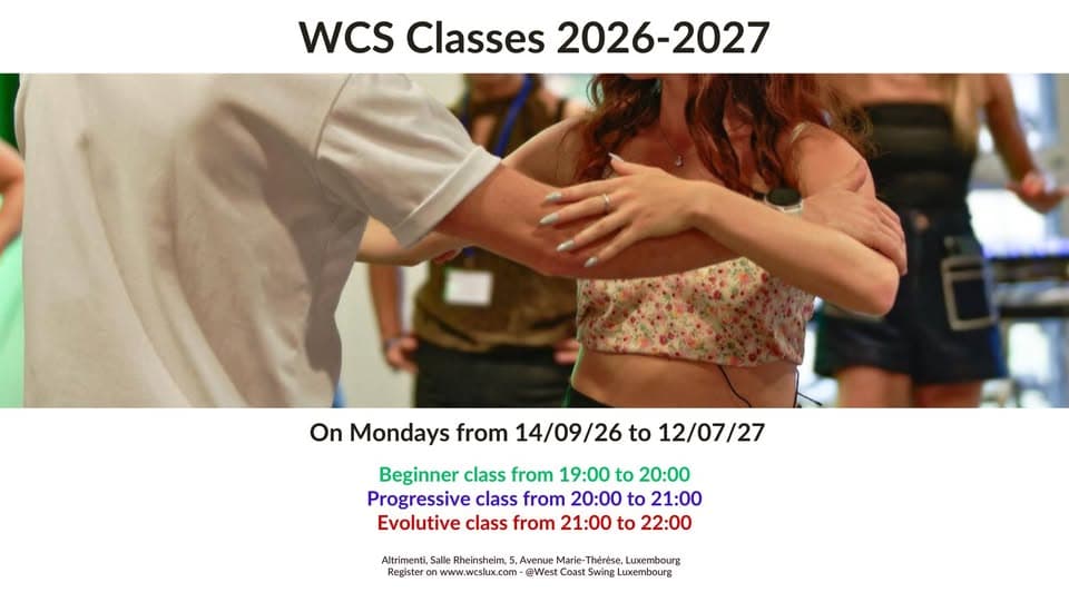 West Coast Swing Classes 2026-2027
