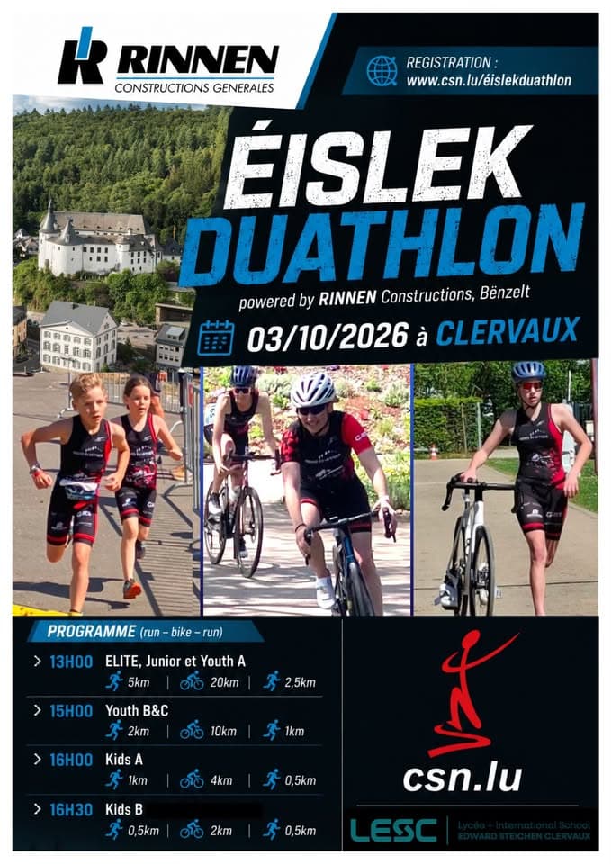 1. Éislek Duathlon powered by Rinnen Constructions, Bënzelt