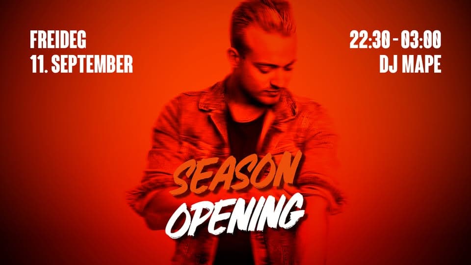 Season Opening avec DJ Mape