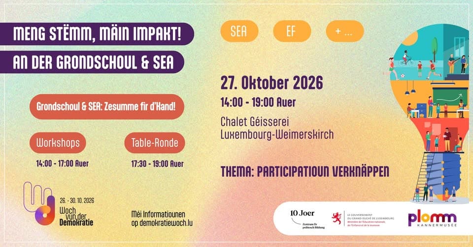 Conférence « Meng Stëmm – Mäin Impakt: Kanner schwätze mat! »