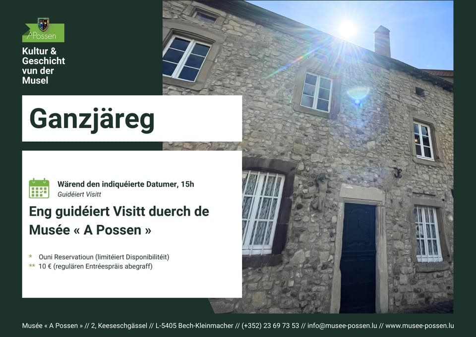 Visite guidée du Musée « A Possen »