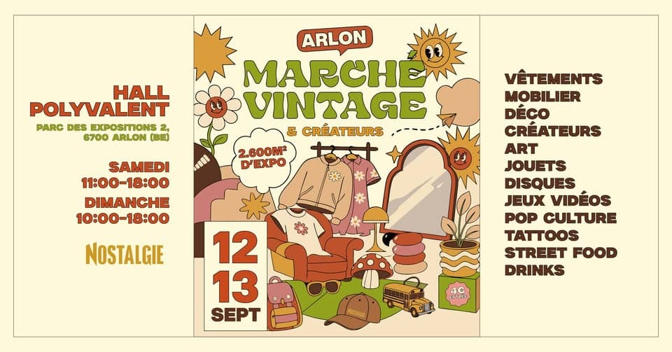 Marché Vintage Arlon - Édition automne 2026