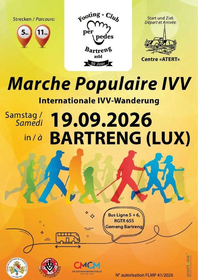 Randonnée IVV FLMP à Bertrange