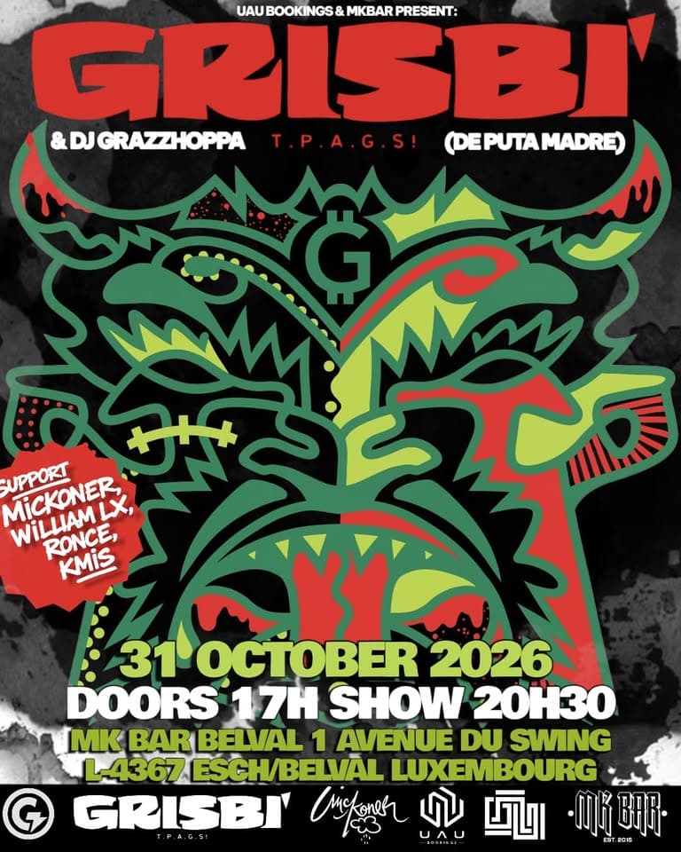 Grisbi avec DJ Grazzhoppa & support - live au MK Bar