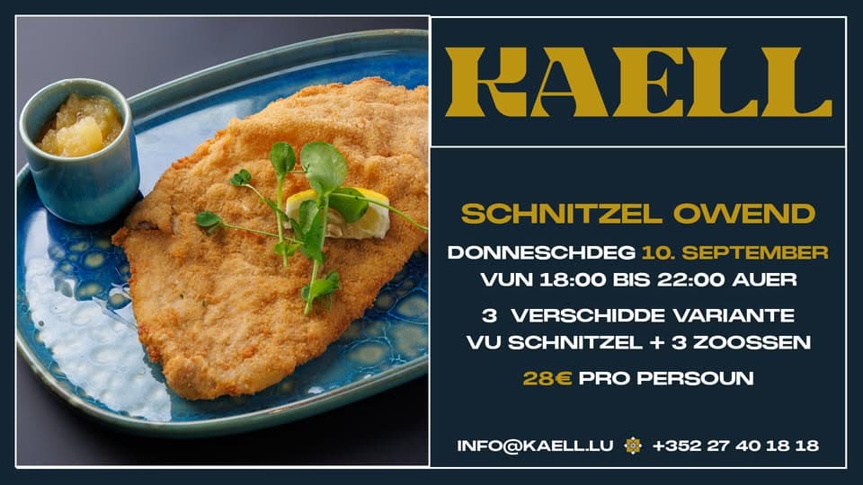 Soirée schnitzel à la Brasserie Kaell