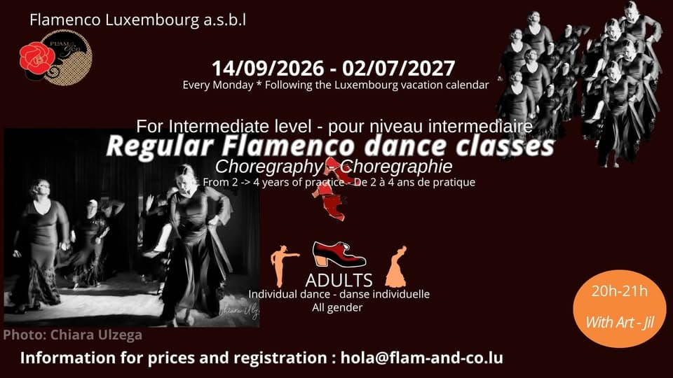 Adult Flamenco: Intermediate 1 – choreography every Monday