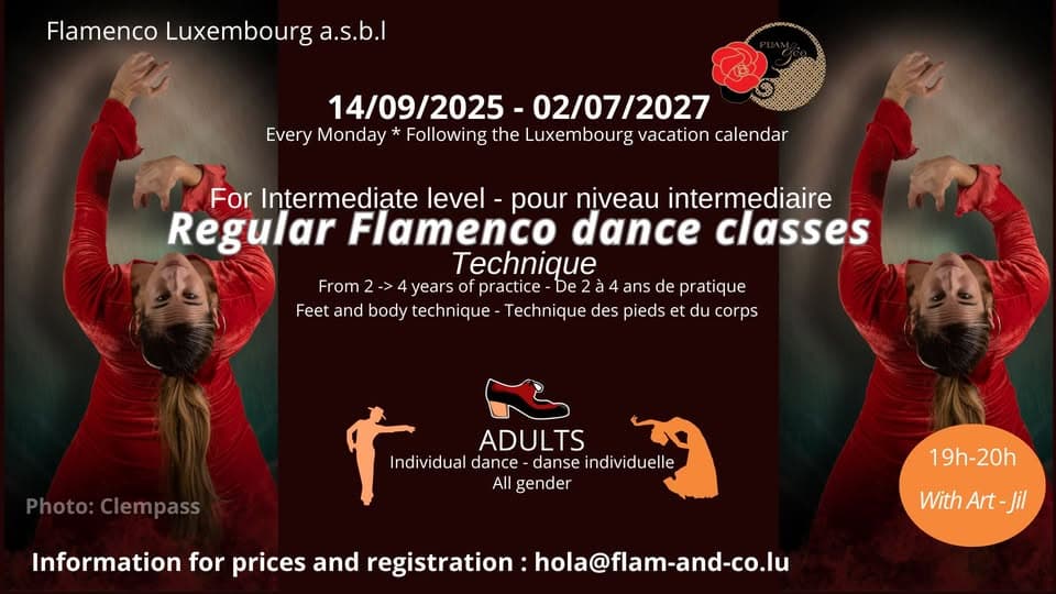 Flamenco adultes : intermédiaire 1 – cours de technique