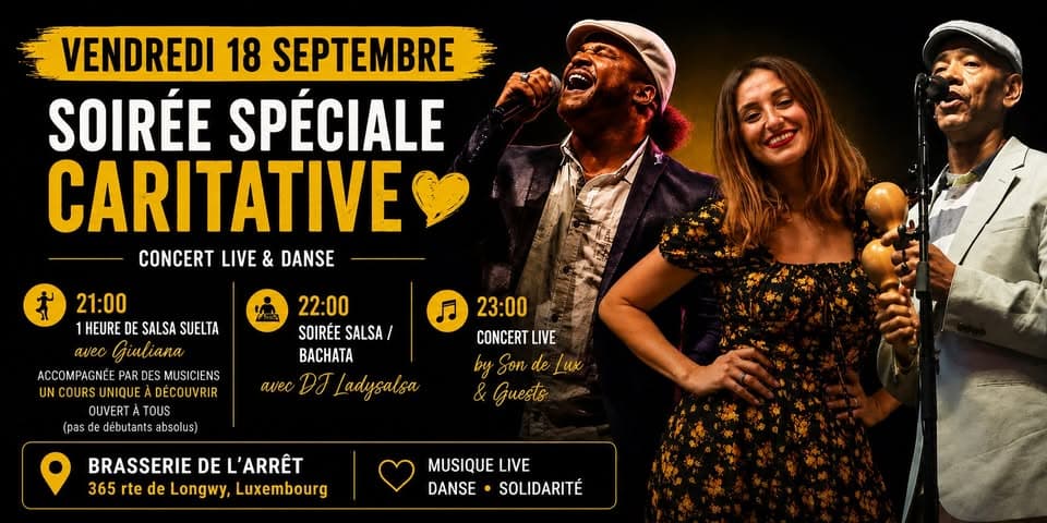 Charity evening: salsa, live concert and DJ