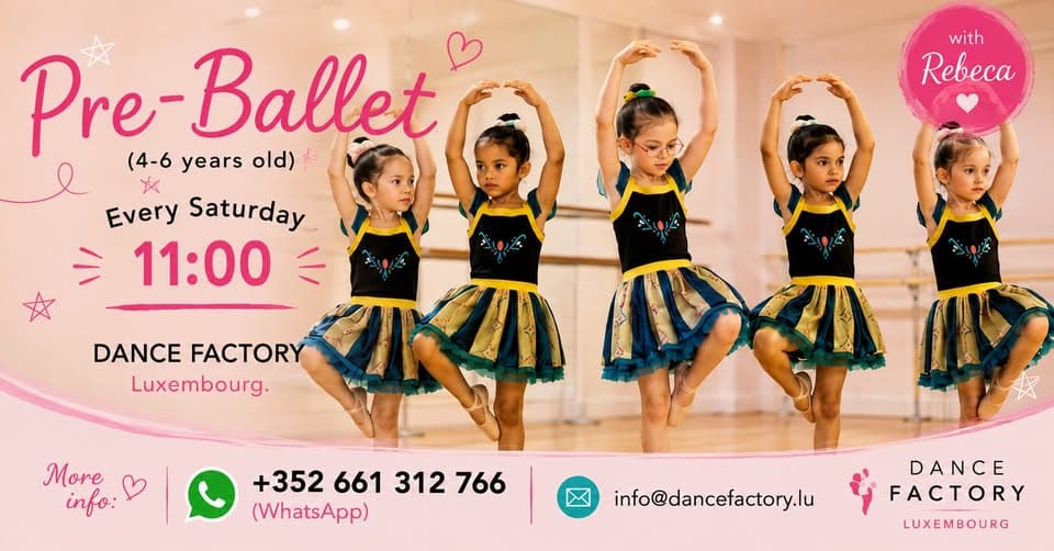 Cours d’essai : pré-ballet (4-6 ans)
