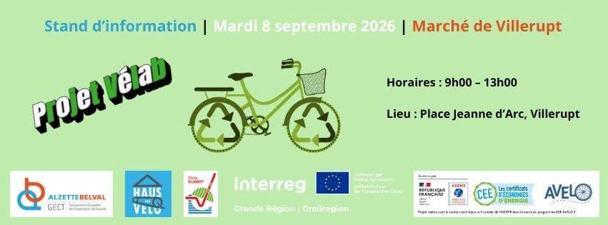 Information, collection and bicycle repair stand in Villerupt (Vélab project)