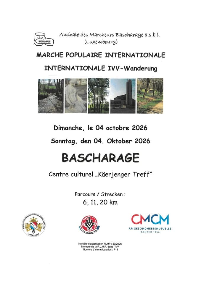Randonnée IVV FLMP à Bascharage