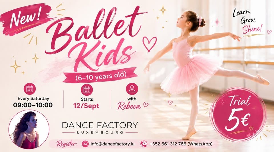 New! Ballet Kids (6–10 years old) from 12 September