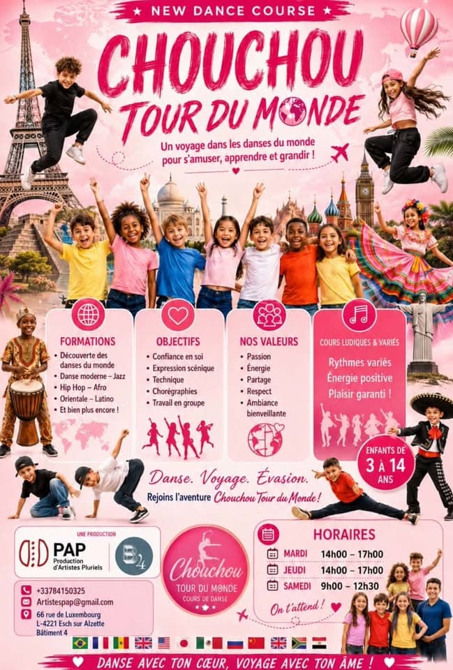 Danse avec Chouchou – Cours tous styles (3-14 ans)