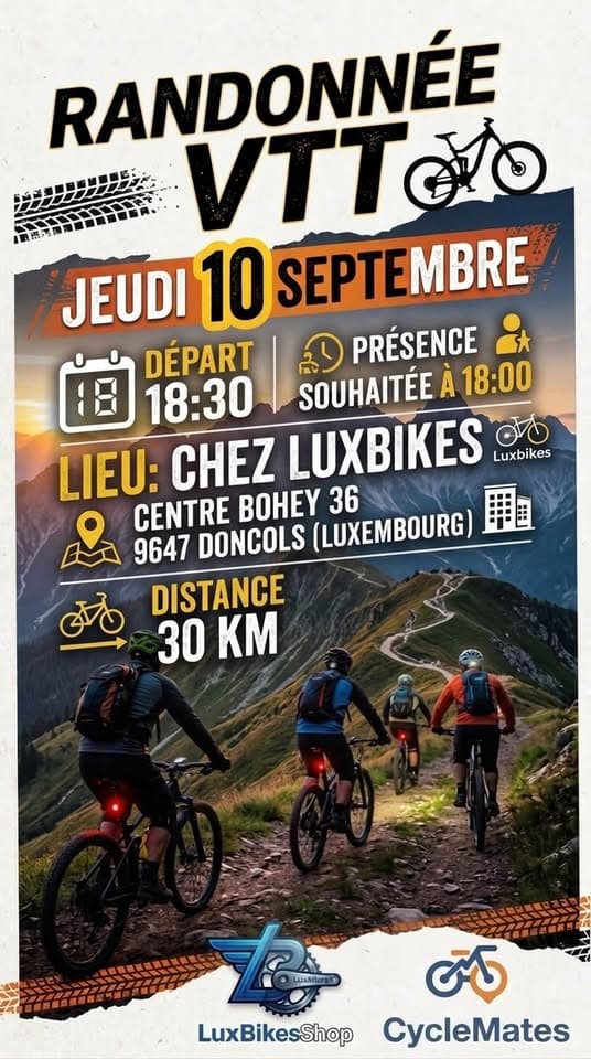 Randonnée VTT