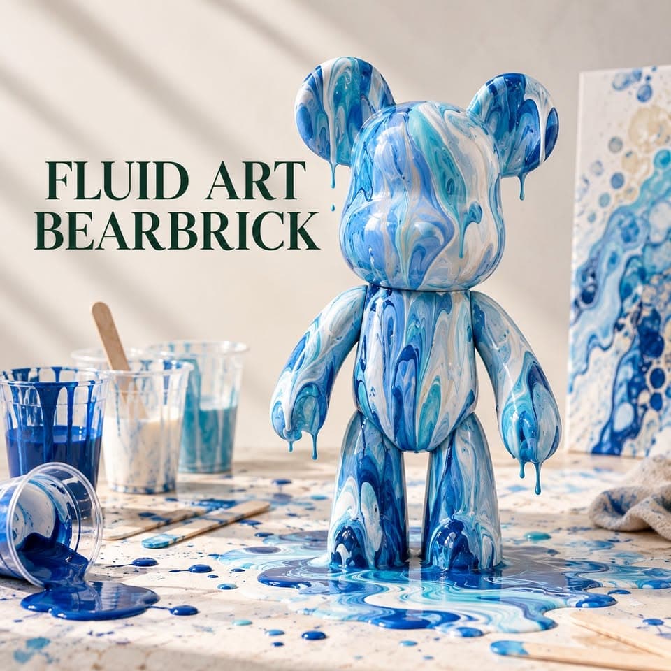 Bearbrick Fluid Art