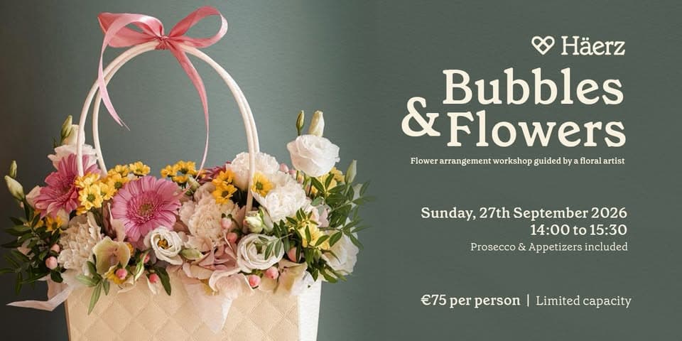 Bubbles & Flowers - Floral Masterclass at Haërz