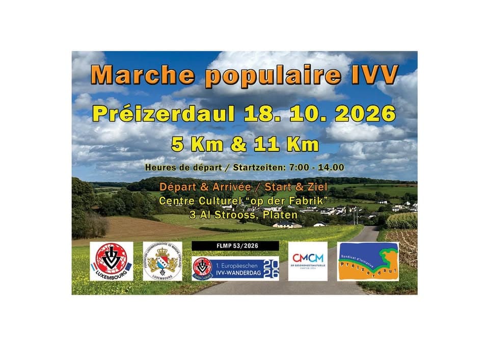 FLMP IVV walk in Bettborn/Préizerdaul