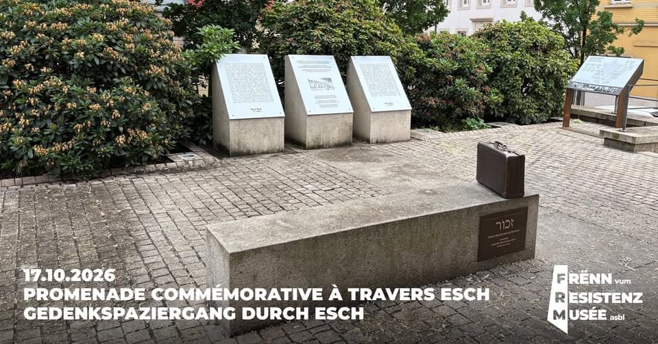 Commemorative walk through Esch
