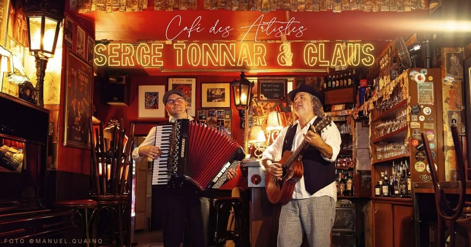 Serge Tonnar & Claus at Café des Artistes