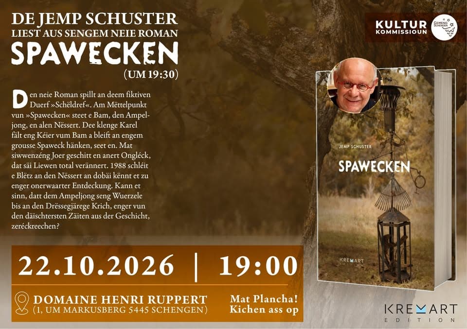 Lecture : Jemp Schuster – « Spawecken »