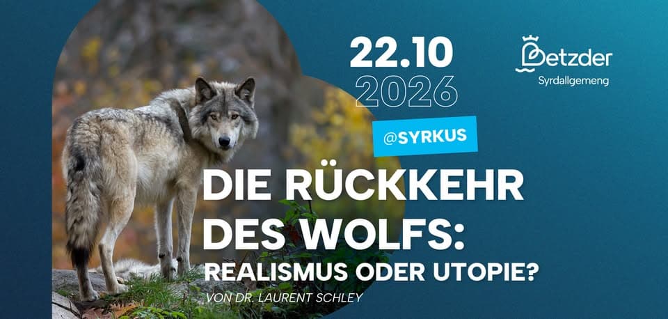 The return of the wolf: realism or utopia? A talk by Dr Laurent Schley