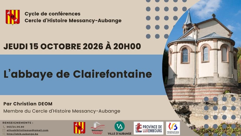 Conférence : « L'abbaye de Clairefontaine » par Christian Déom