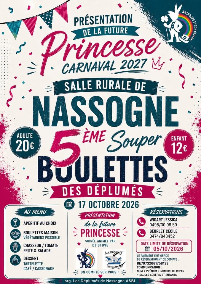 Souper de présentation de la Future Princesse Carnaval 2027