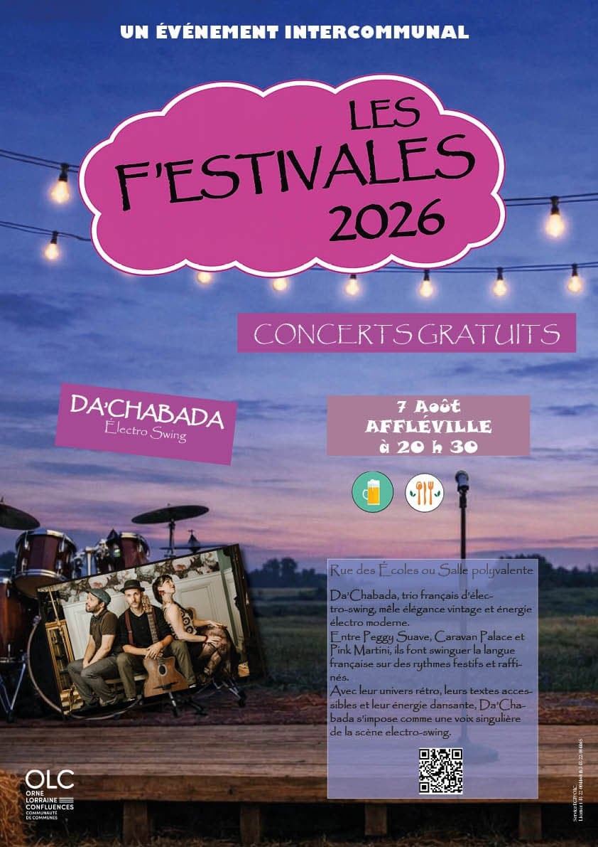 Concert dans le cadre des F'estivales à Affléville