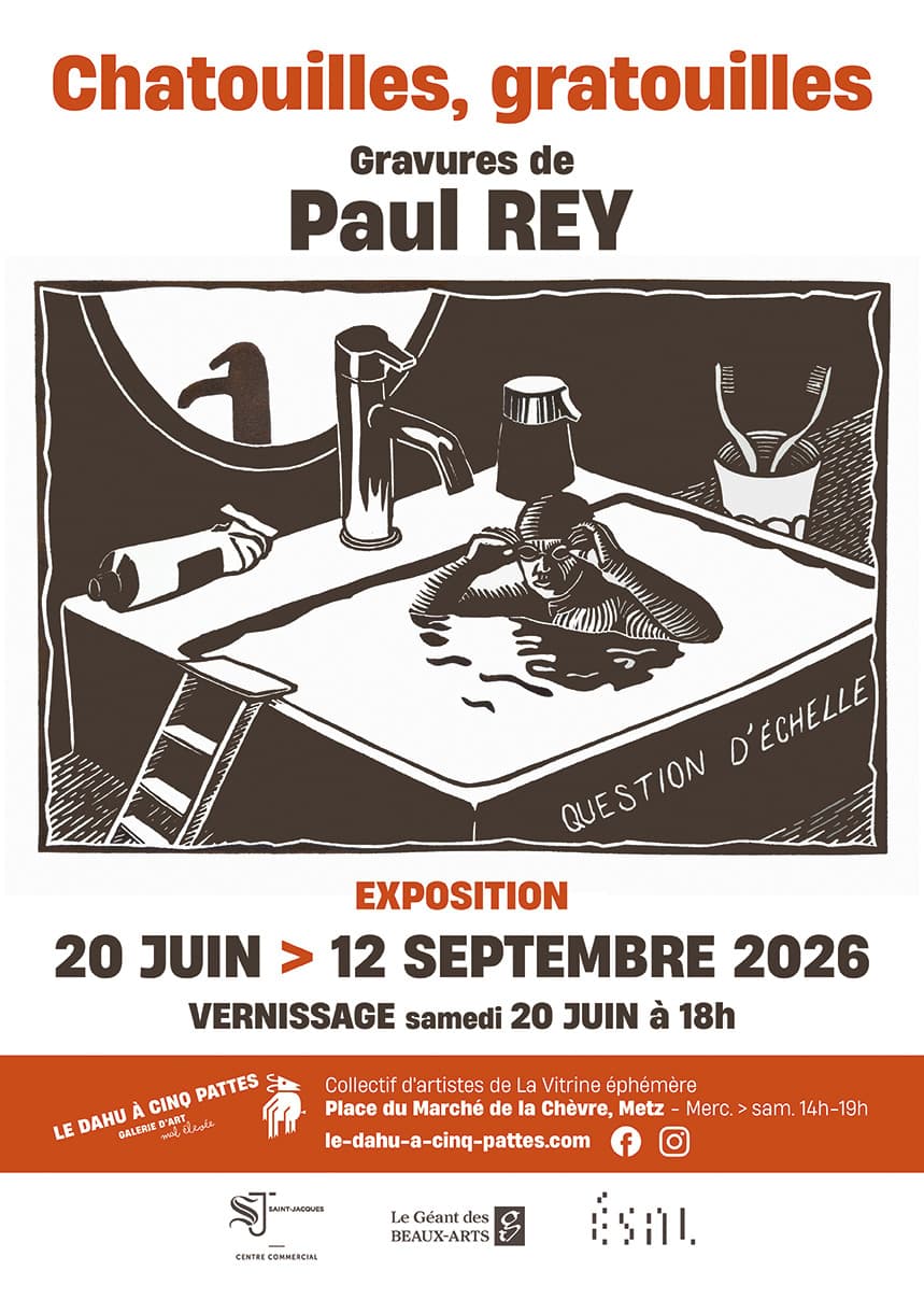 Gratouilles, chatouilles / Paul Rey Engraving Exhibition