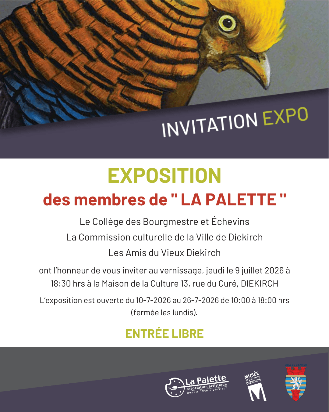 Exposition collective d'été – La Palette Diekirch