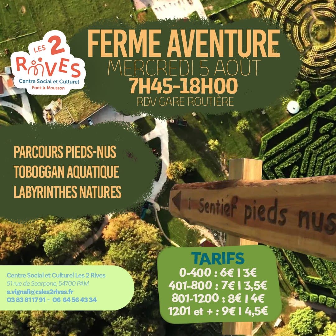 Excursion to Ferme Aventure – Wednesday, August 5