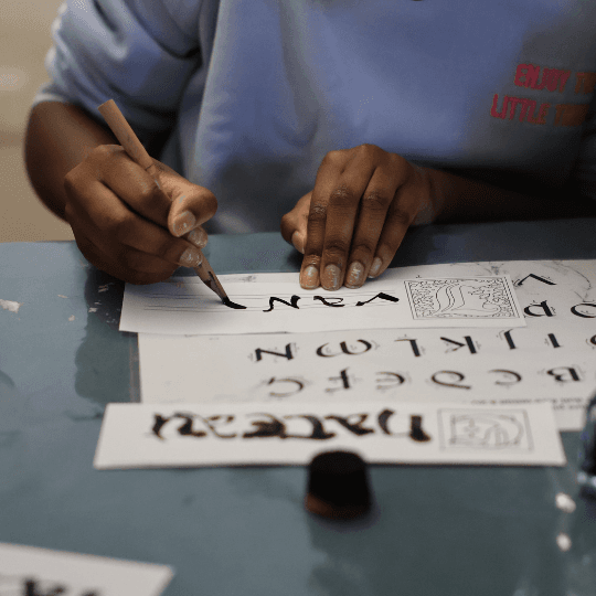 Living Medieval Stories - Calligraphy