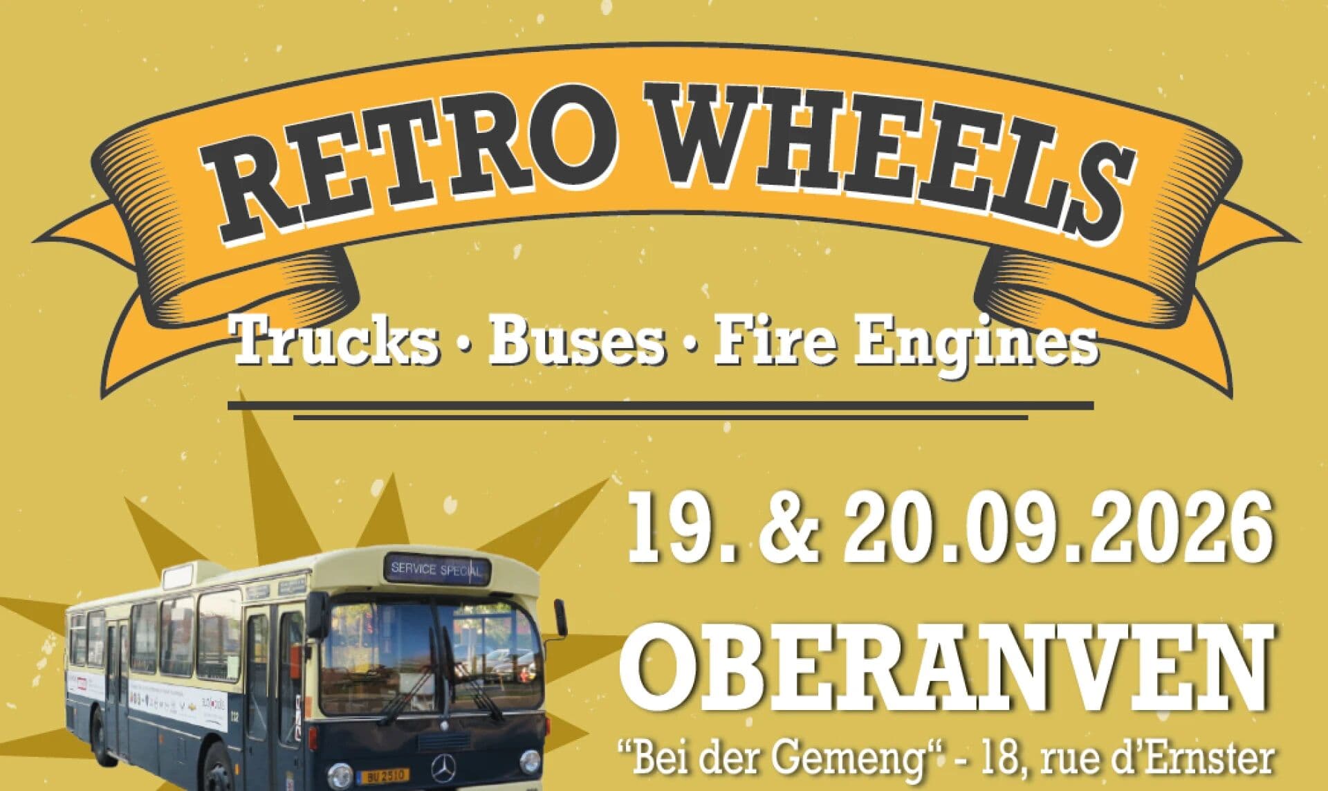 Retro Wheels - Trucks. Buses. Fire Engines.