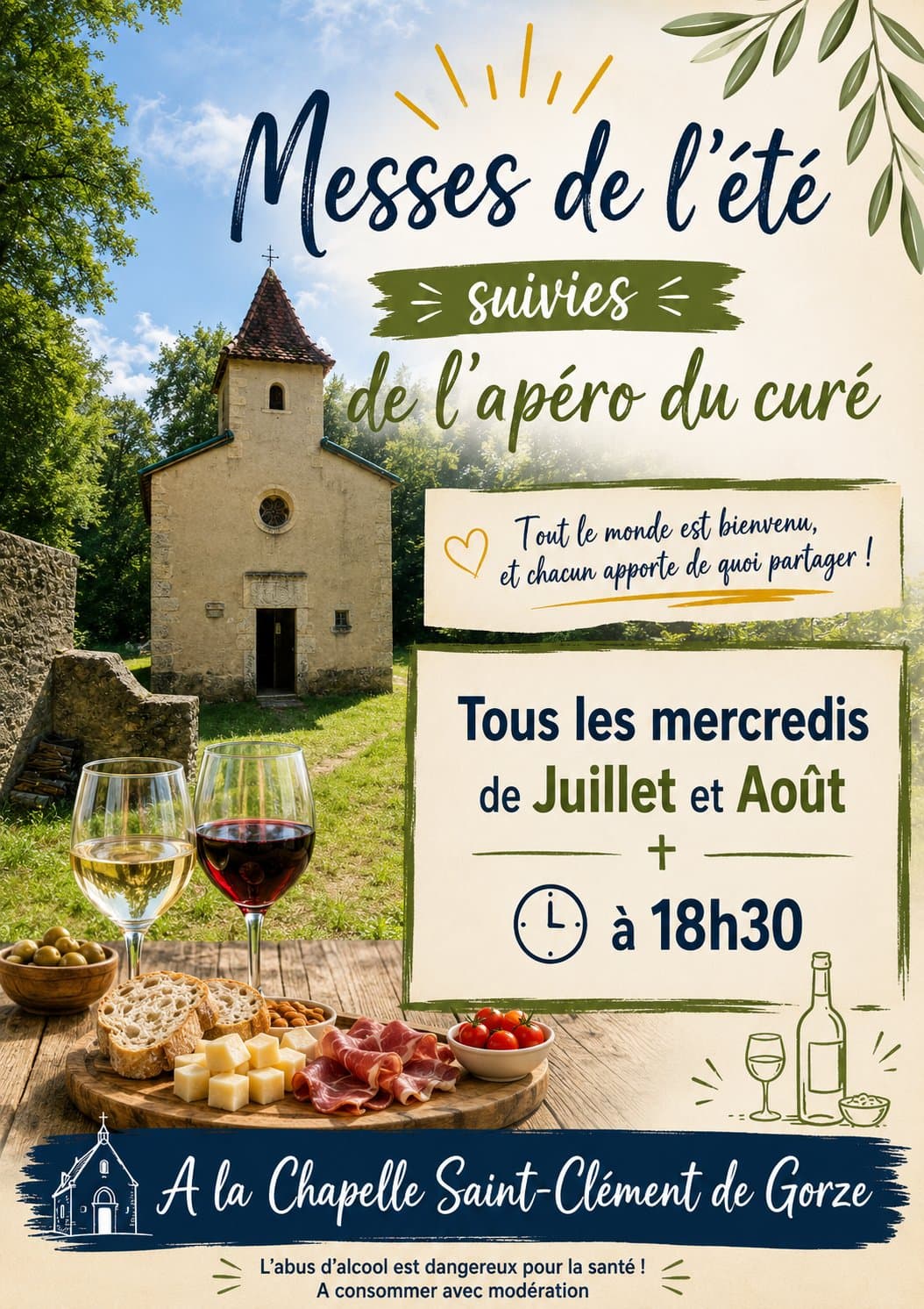 Summer Mass at Chapelle Saint Clément