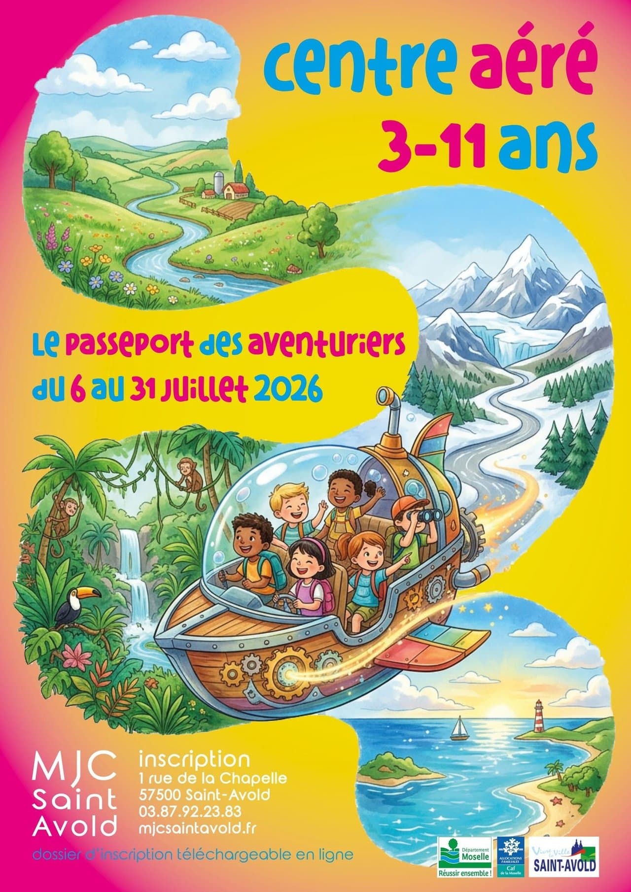Centre aéré été MJC 3/11 ans