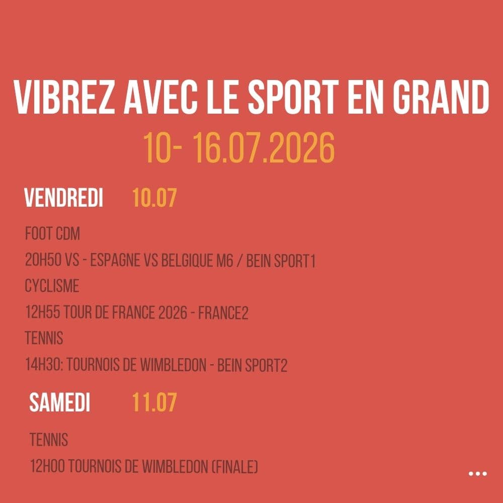 Vibrez avec le sport en Grand