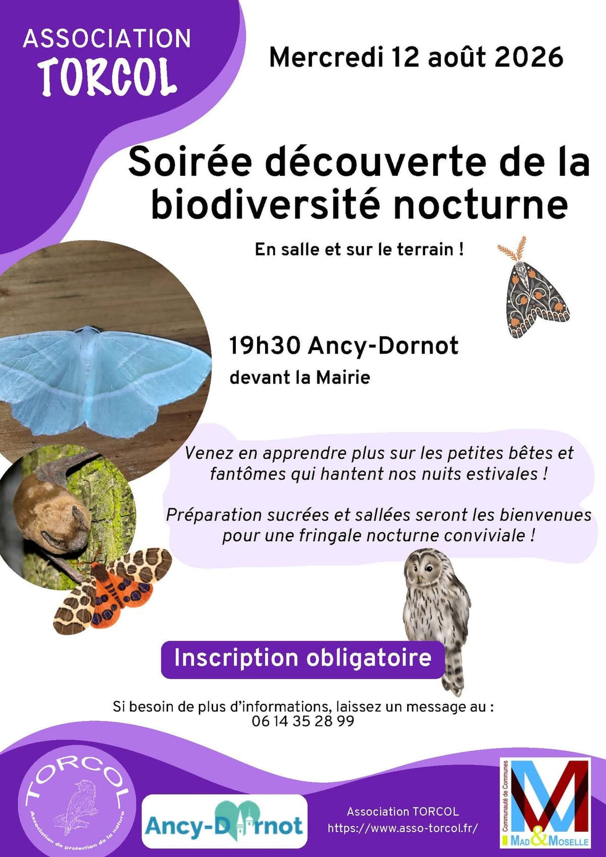 Soirée découverte de la biodiversité nocturne