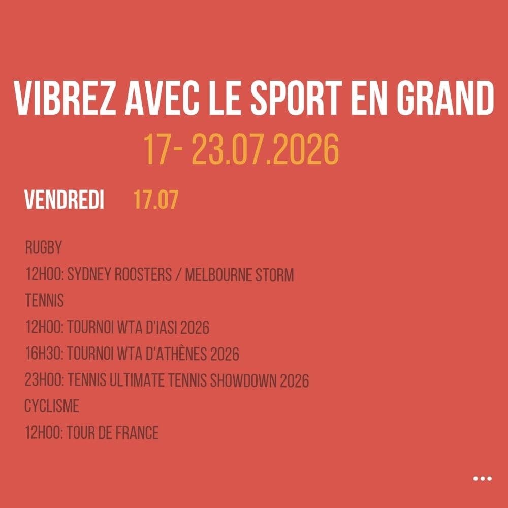 Vibrez avec le sport en Grand