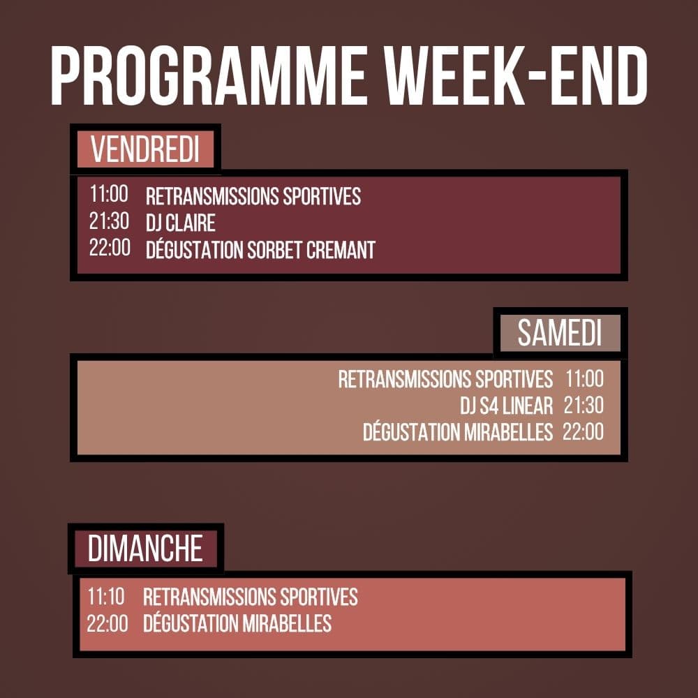 Weekend Programme