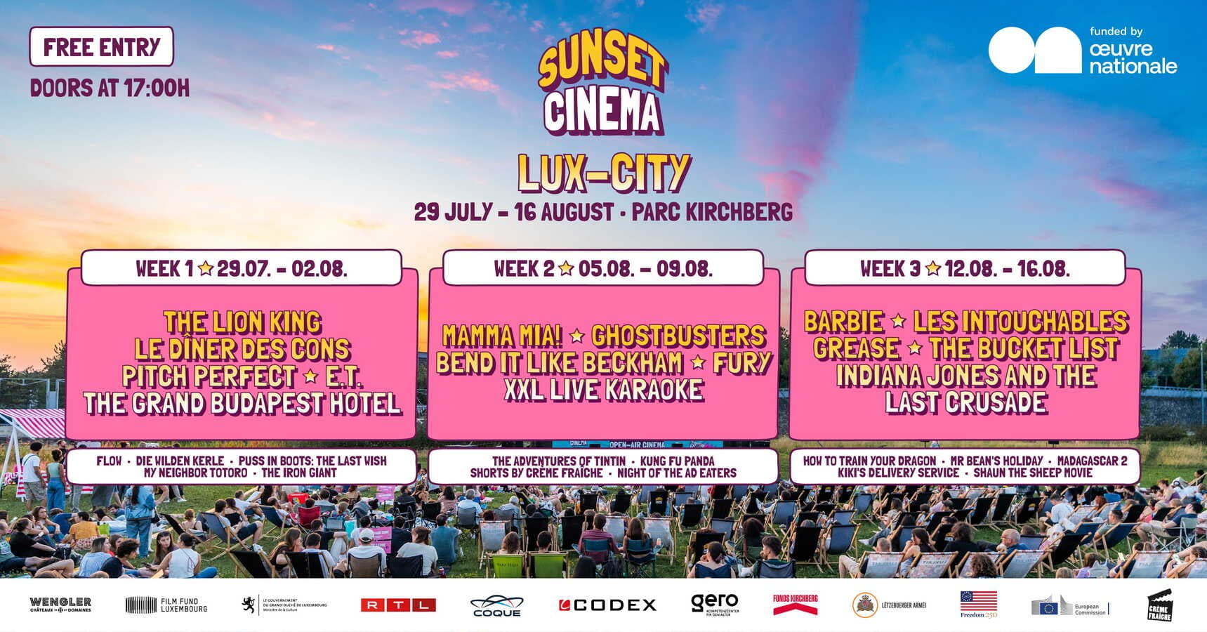 Sunset Cinema: Lux-City 2026